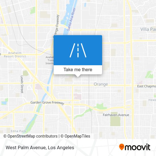 Mapa de West Palm Avenue