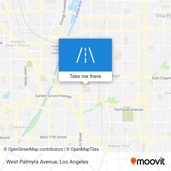 West Palmyra Avenue map