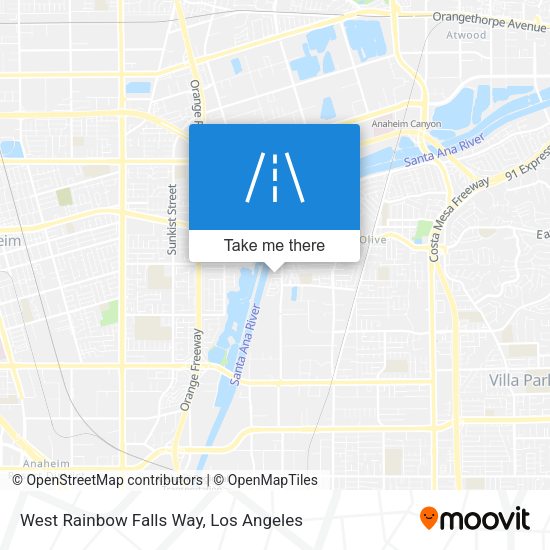 West Rainbow Falls Way map