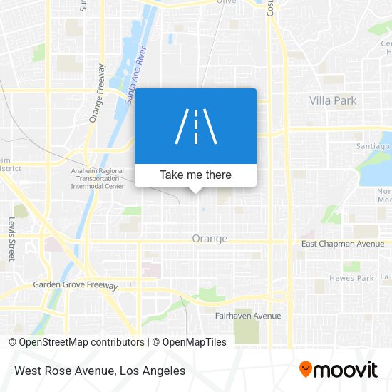 West Rose Avenue map