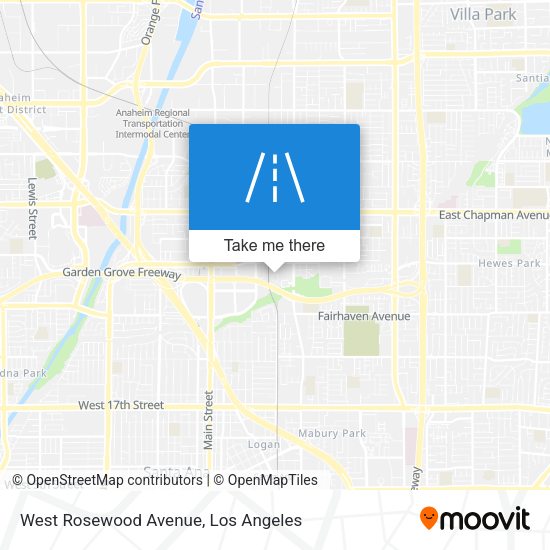 West Rosewood Avenue map