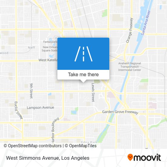 West Simmons Avenue map