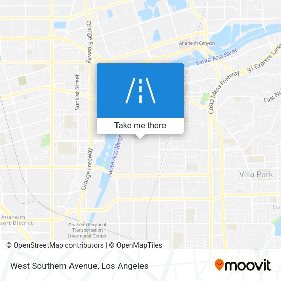 Mapa de West Southern Avenue