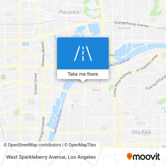 Mapa de West Sparkleberry Avenue