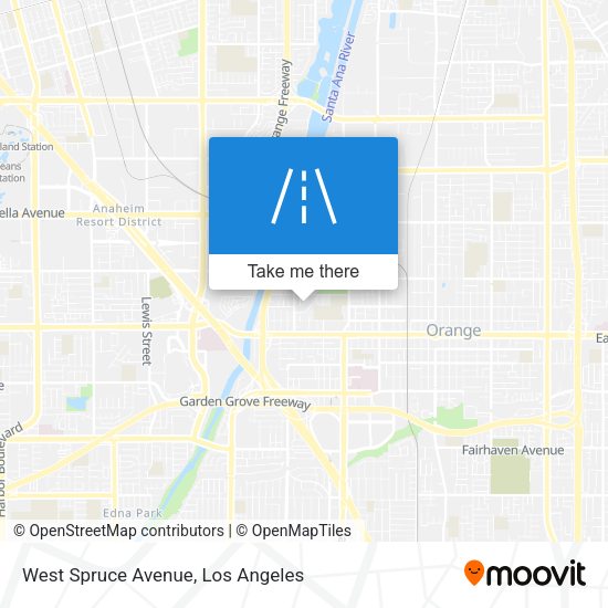 West Spruce Avenue map