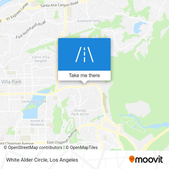 White Alder Circle map