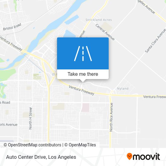 Mapa de Auto Center Drive