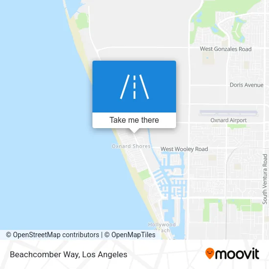 Beachcomber Way map