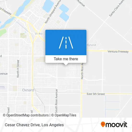 Cesar Chavez Drive map