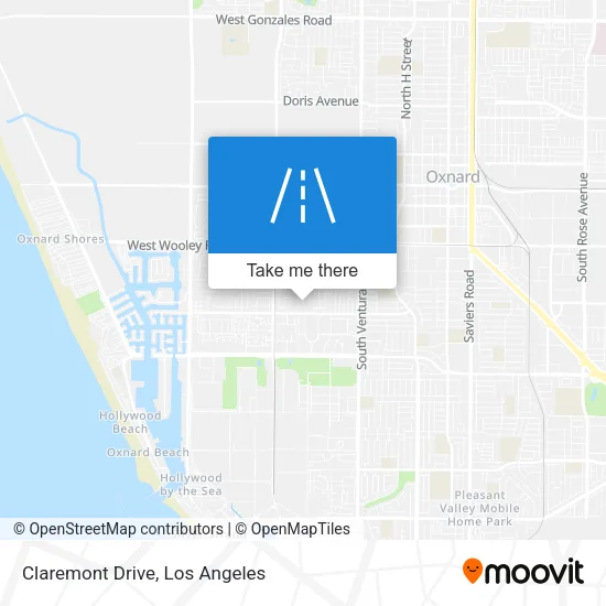Claremont Drive map