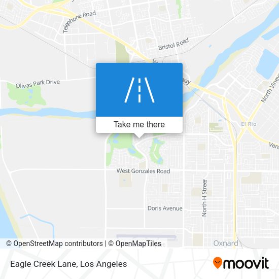 Eagle Creek Lane map