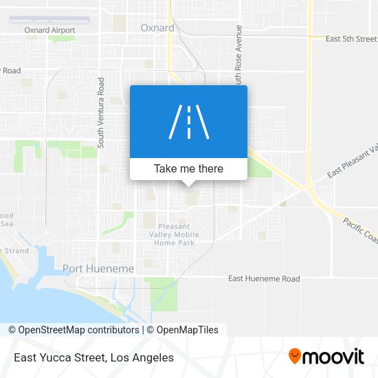 East Yucca Street map