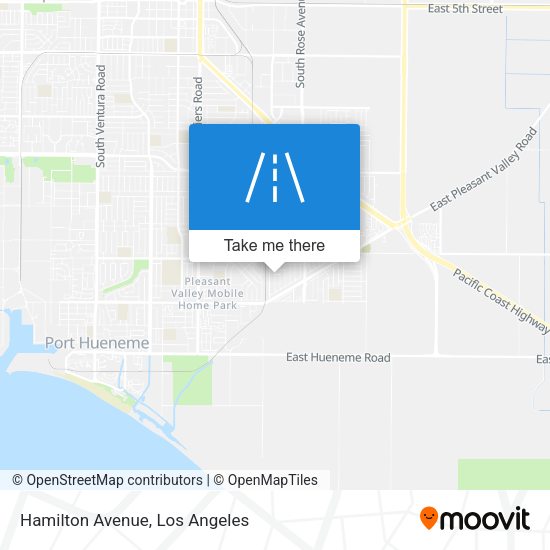 Mapa de Hamilton Avenue