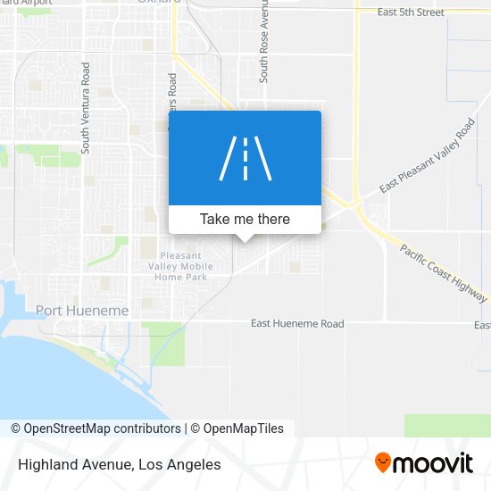 Highland Avenue map