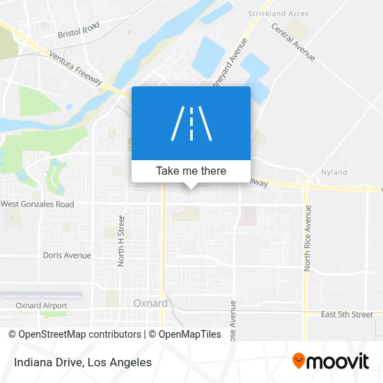 Indiana Drive map