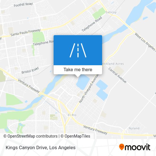 Mapa de Kings Canyon Drive