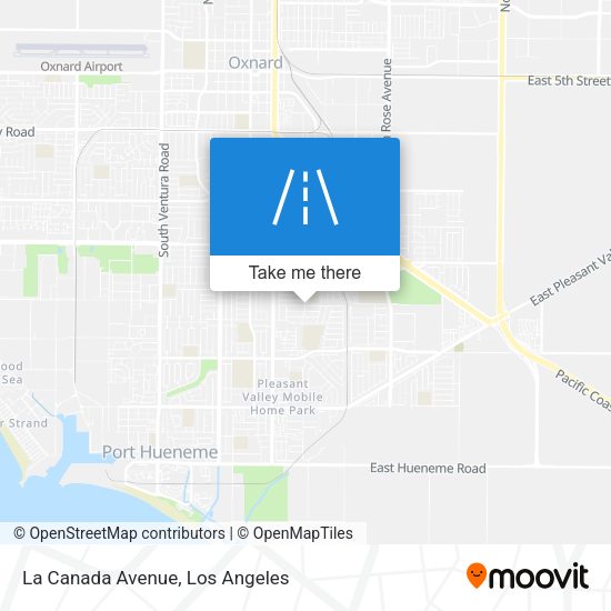 Mapa de La Canada Avenue