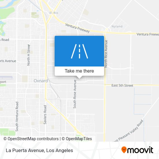 La Puerta Avenue map