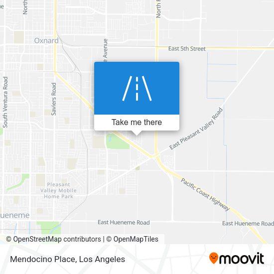 Mapa de Mendocino Place