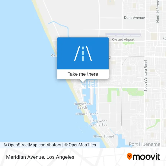 Meridian Avenue map