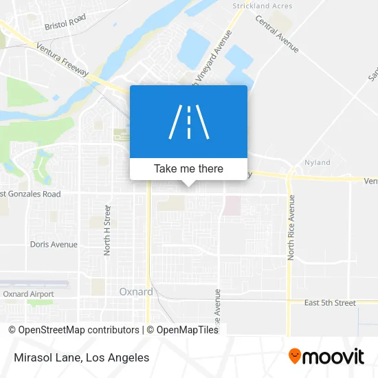 Mirasol Lane map