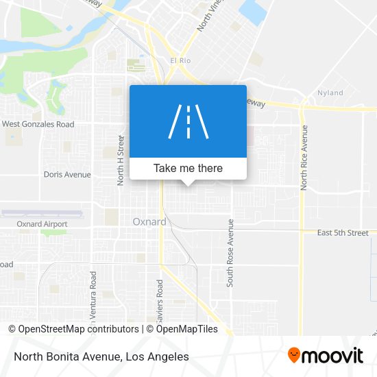 North Bonita Avenue map