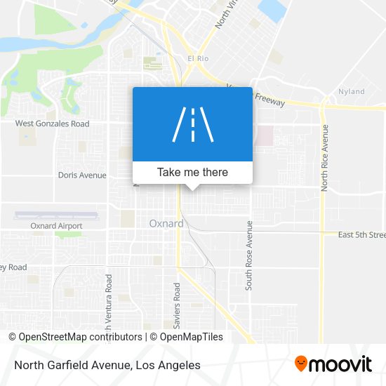 North Garfield Avenue map