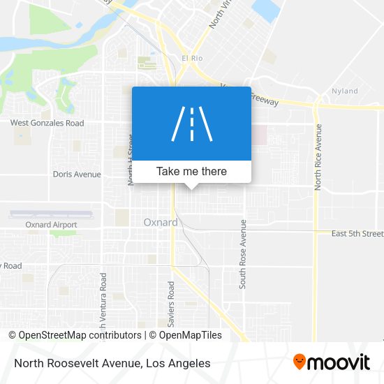North Roosevelt Avenue map