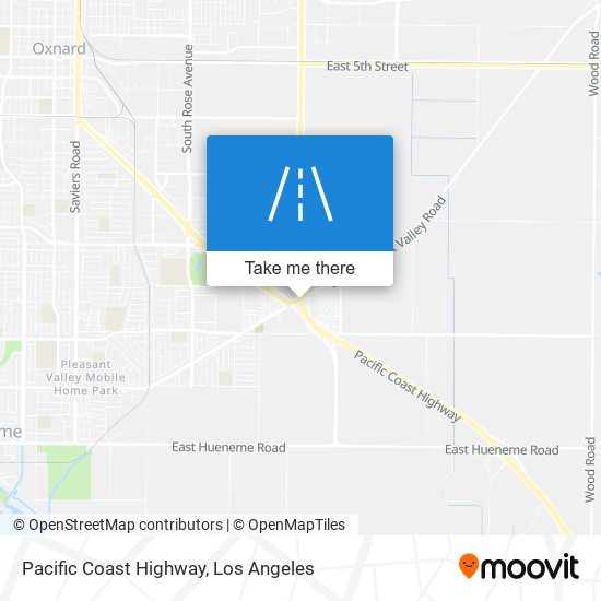 Pacific Coast Highway map