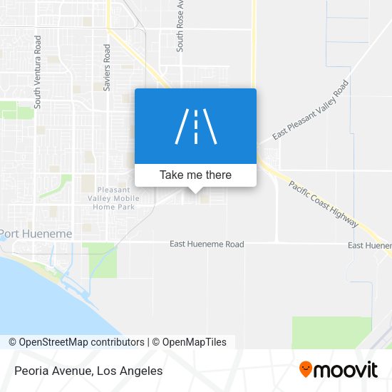 Mapa de Peoria Avenue