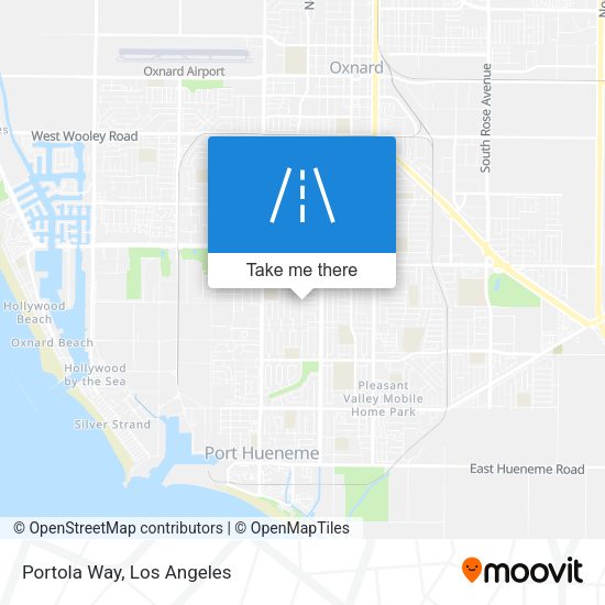 Portola Way map