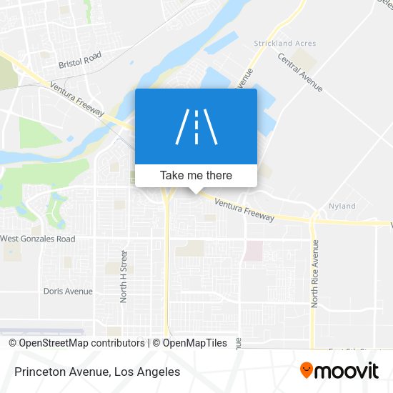 Princeton Avenue map