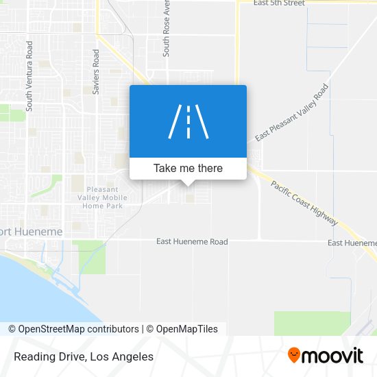 Mapa de Reading Drive