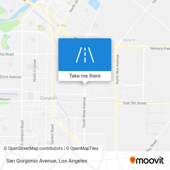 San Gorgonio Avenue map
