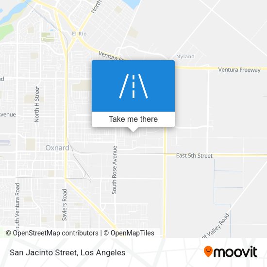 Mapa de San Jacinto Street