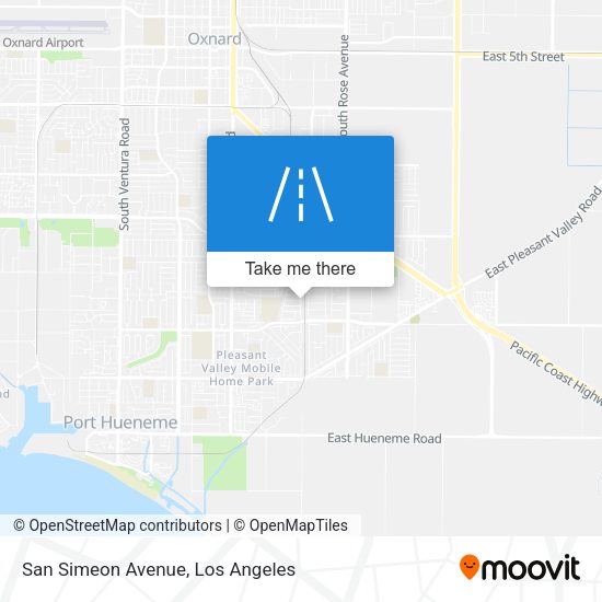 San Simeon Avenue map
