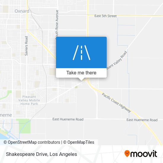 Shakespeare Drive map