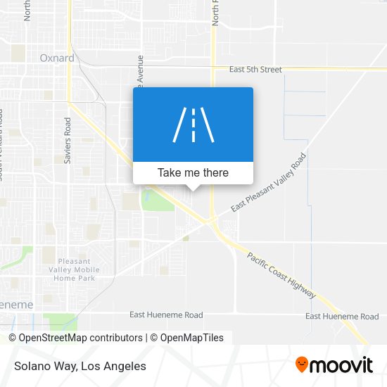 Solano Way map