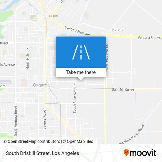 South Driskill Street map