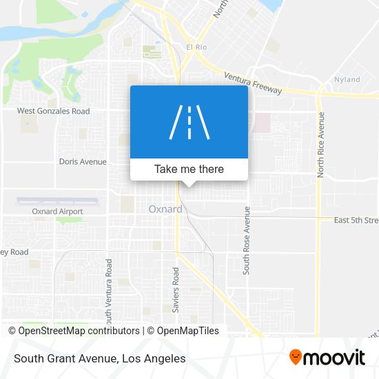 South Grant Avenue map