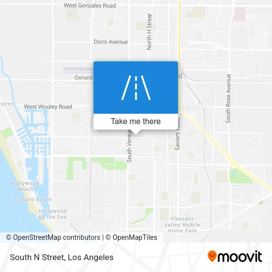 South N Street map