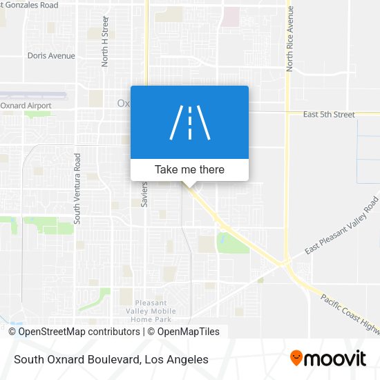 South Oxnard Boulevard map