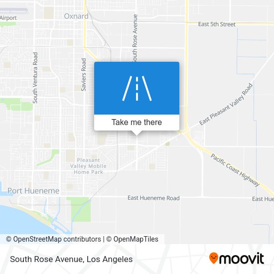 South Rose Avenue map