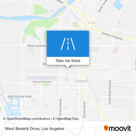 West Beverly Drive map