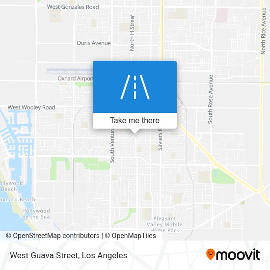 West Guava Street map