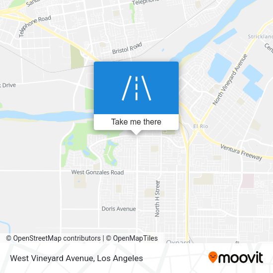 Mapa de West Vineyard Avenue