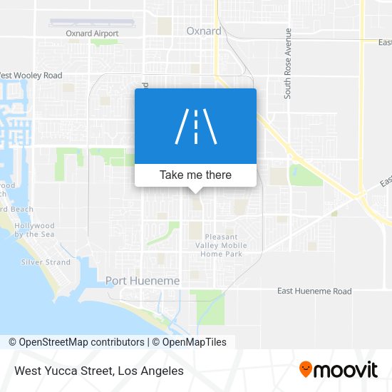 West Yucca Street map