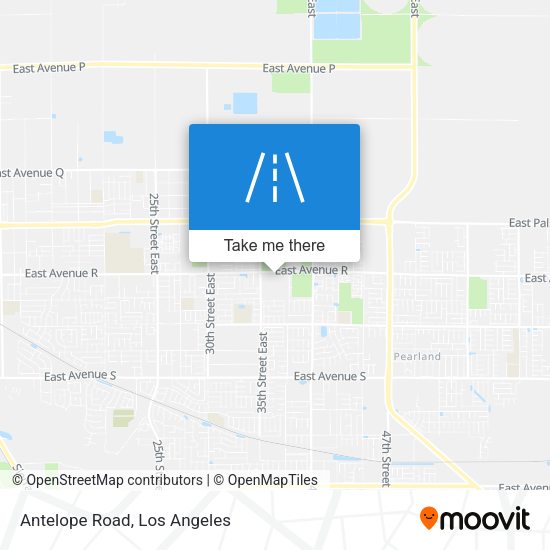 Mapa de Antelope Road