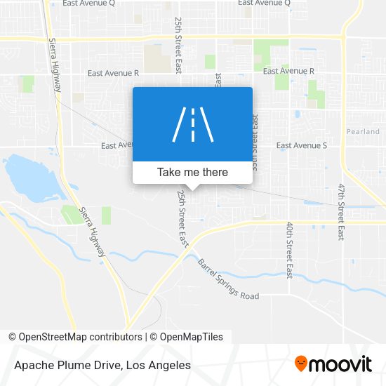Mapa de Apache Plume Drive