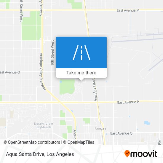 Aqua Santa Drive map